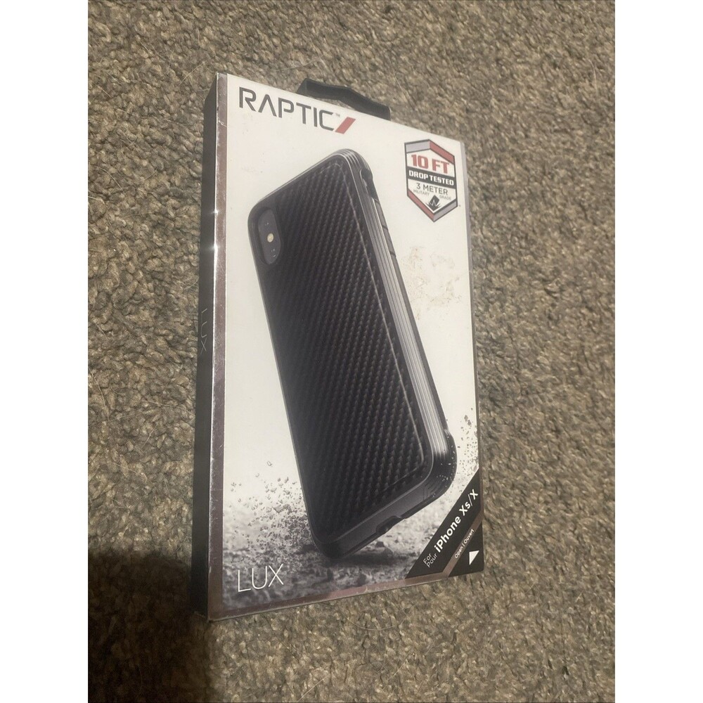 Raptic iPhone Xs/X    Lux Phone Case Cover Black Brand New